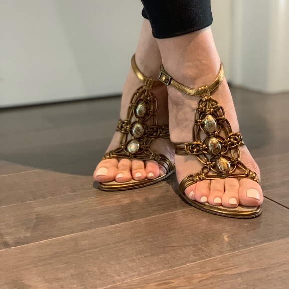 Hype Hani Strappy Heels, size 7 - Picture 2 of 10